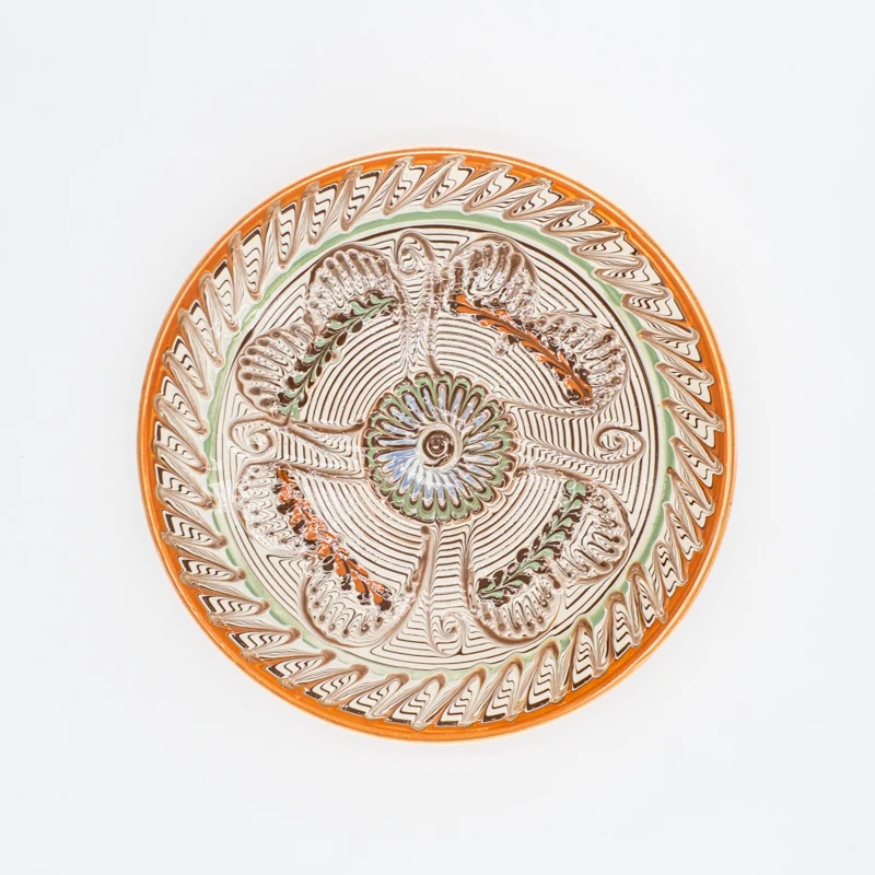 Assiette traditionnelle de Horezu - 21 cm