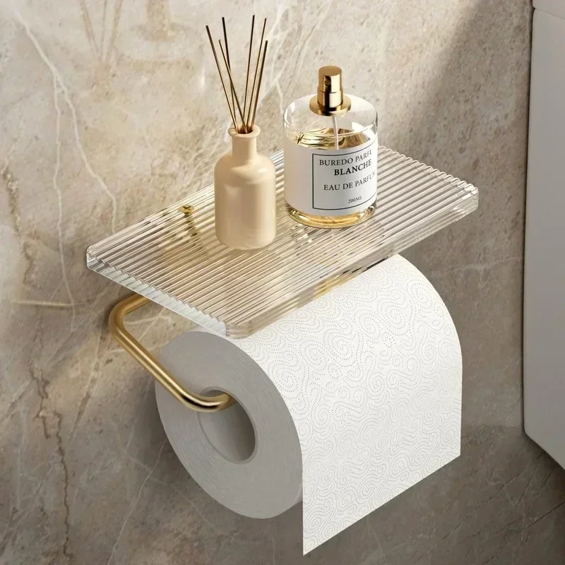 Porte Papier Toilette avec Étagère