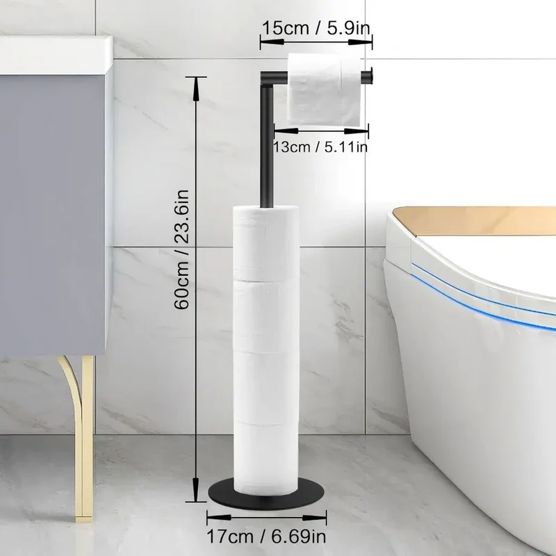 Porte Papier Toilette sur Pied