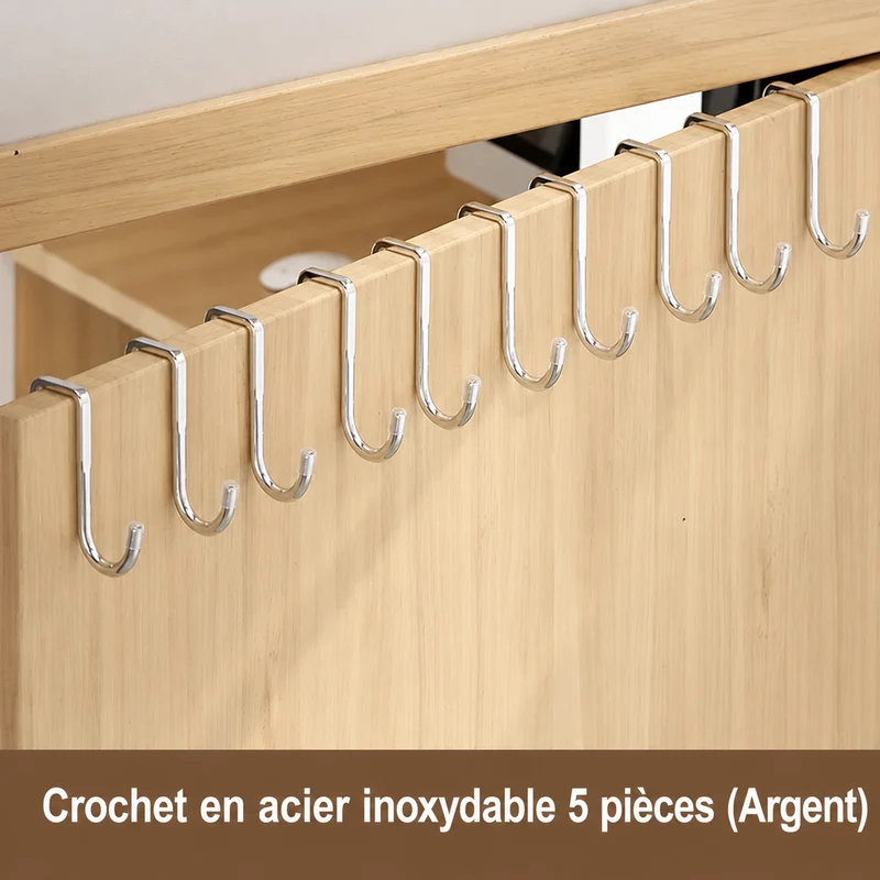 Porte-serviettes Crochet en Double S