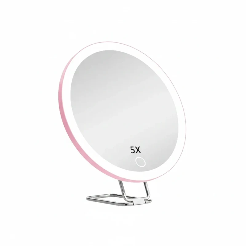 Miroir grossissant 5× lumineux