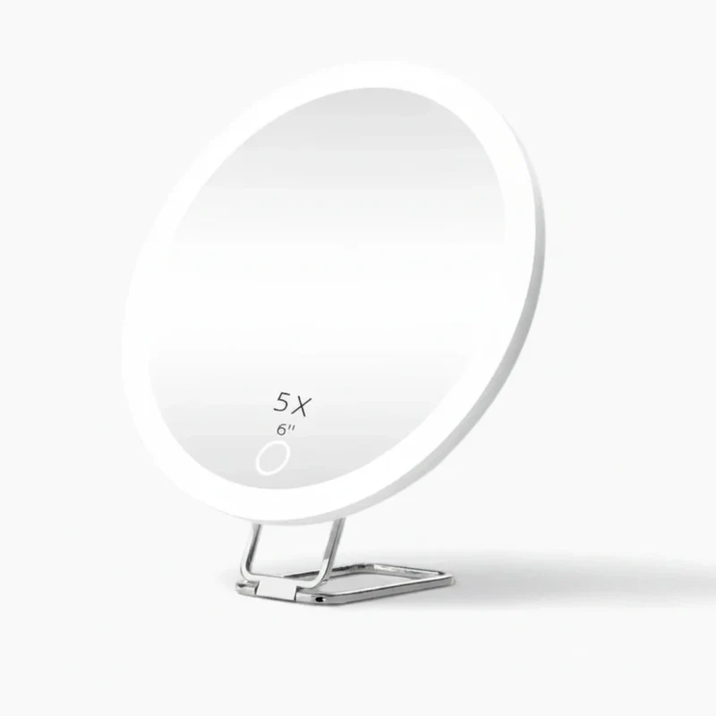 Miroir grossissant 5× lumineux