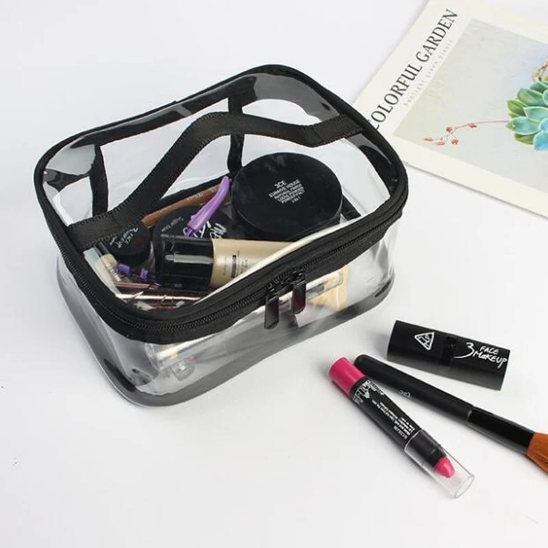 Trousse maquillage transparente
