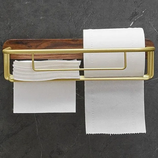 Porte papier toilette bois