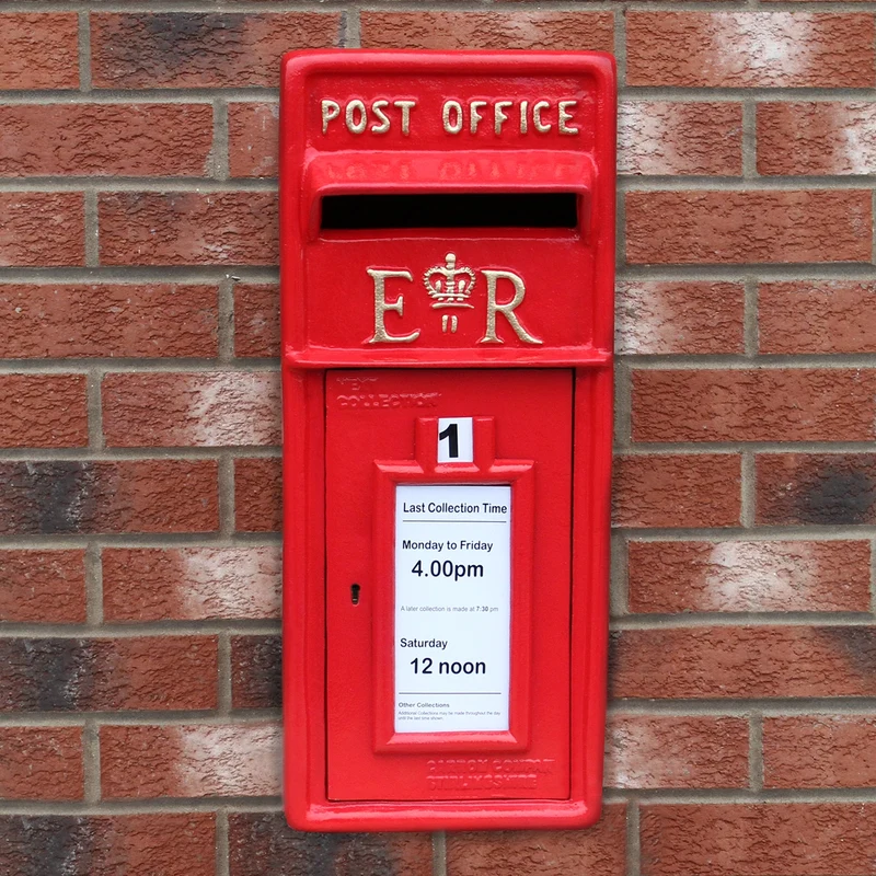 Briefkasten im Englischen Stil - Rot