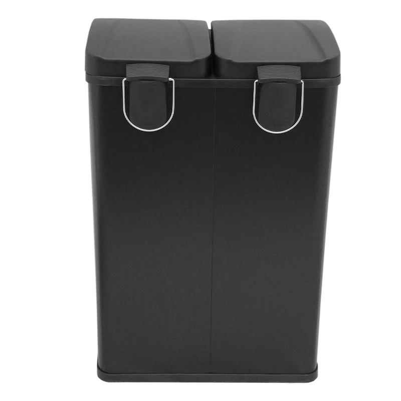 60L Dual Pedal Bin In Black