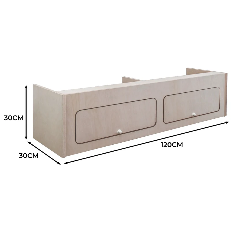Wohnwagen Hängeschrank – 120cm x 30cm x 30cm