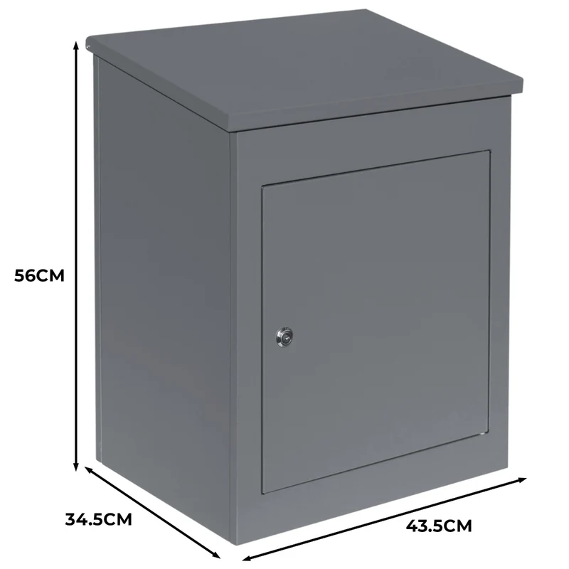 Anti-Diebstahl Paketkasten - Grau