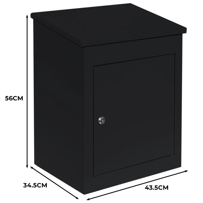 Anti-Diebstahl Paketkasten - Schwarz
