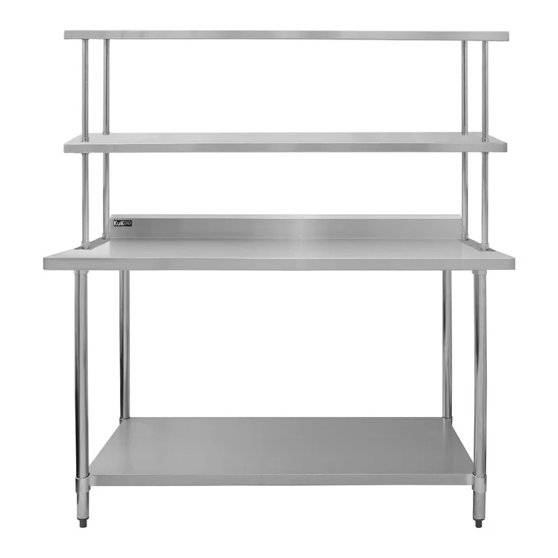 5ft Catering Bench With Double Over-Shelf