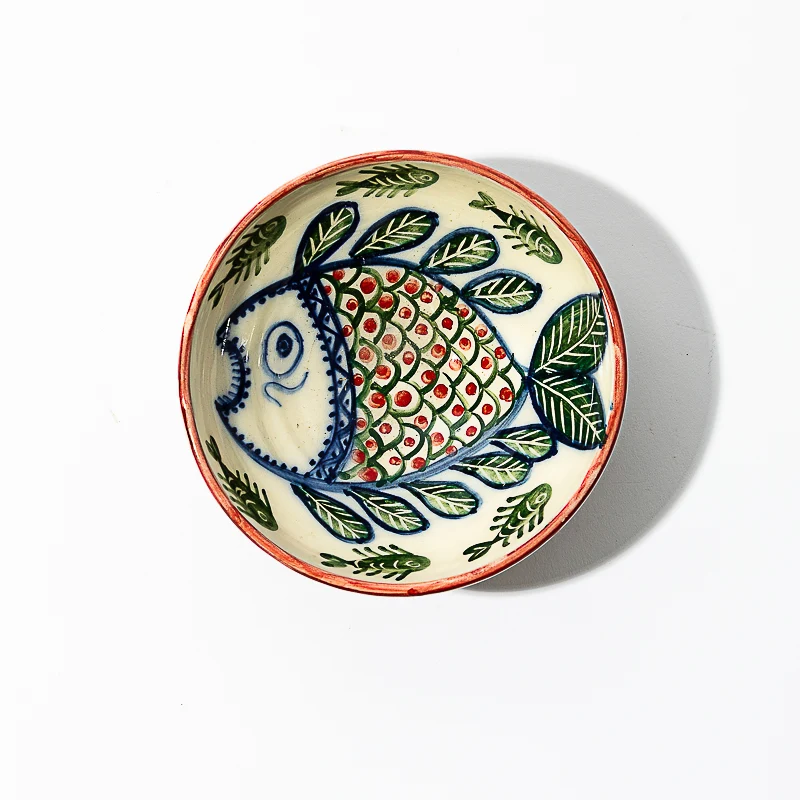Bol Poissons surréalistes en céramique