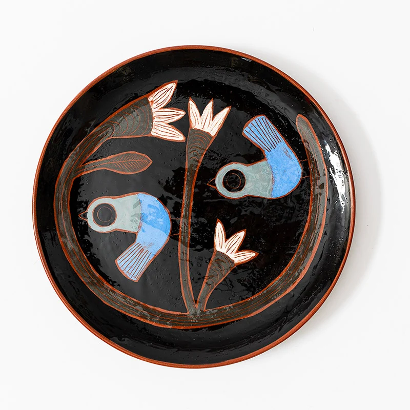 Assiette Oiseau en céramique - 27 cm