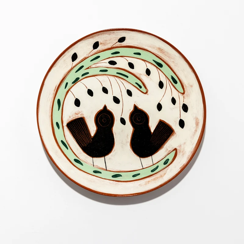 Assiette Oiseau en céramique - 27 cm