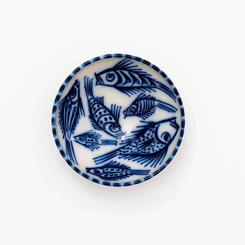 Bol en céramique des Cyclades - Gros poissons