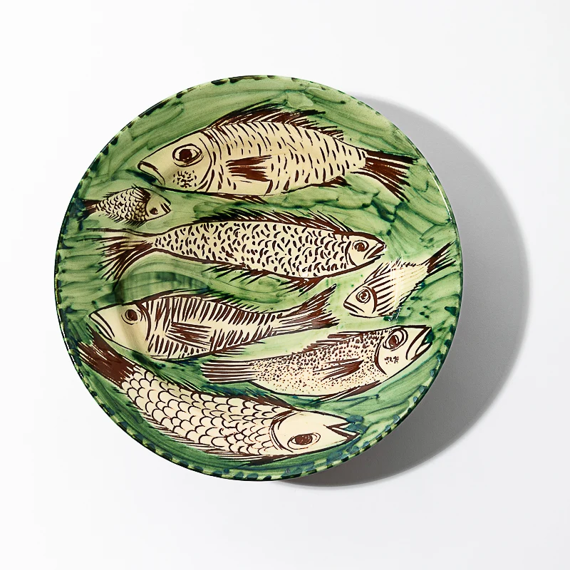Bol en céramique des Cyclades - Gros poissons