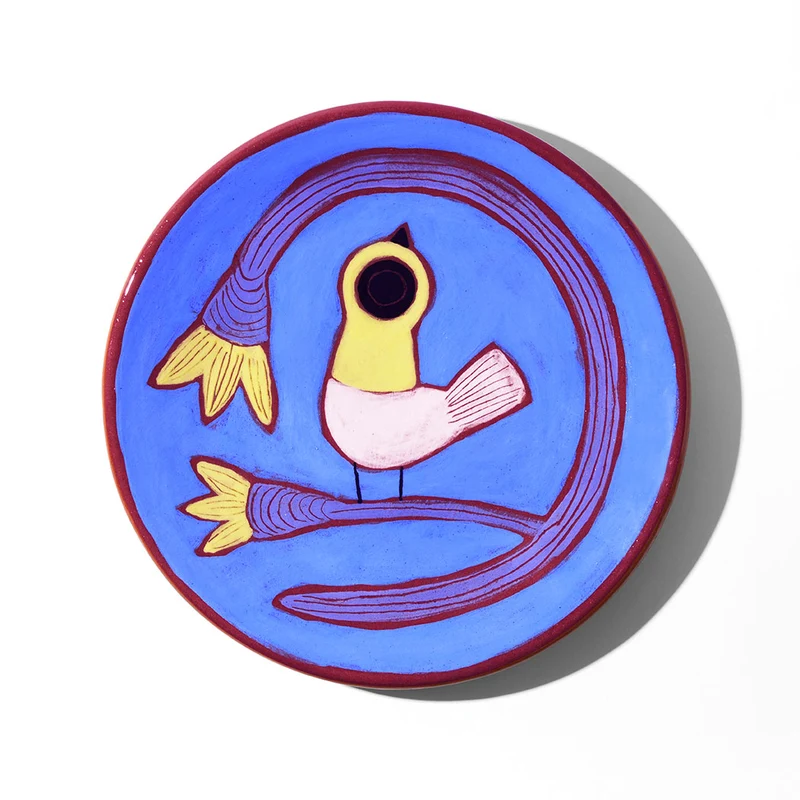 Assiette à dessert Oiseau en céramique
