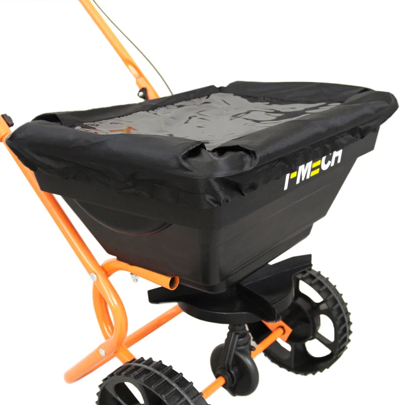T-Mech Rasennivellierer und Rotationsstreuer 100cm – Orange