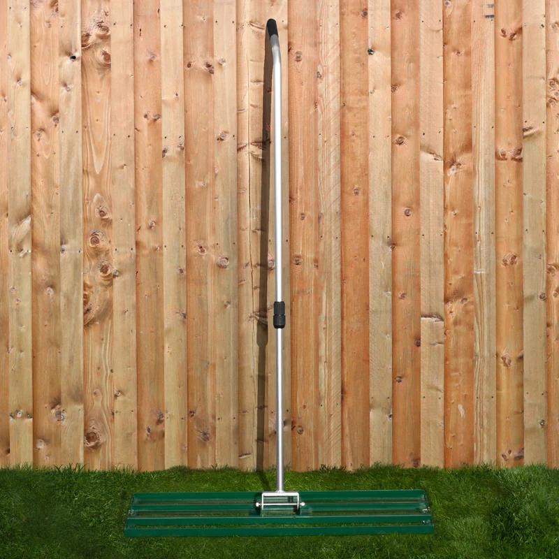 T-Mech Rasenrakel 100cm und rollender Rasenlüfter – Grün