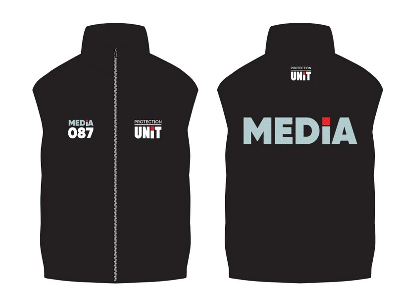 Softshell MEDIA sans manche noir homme