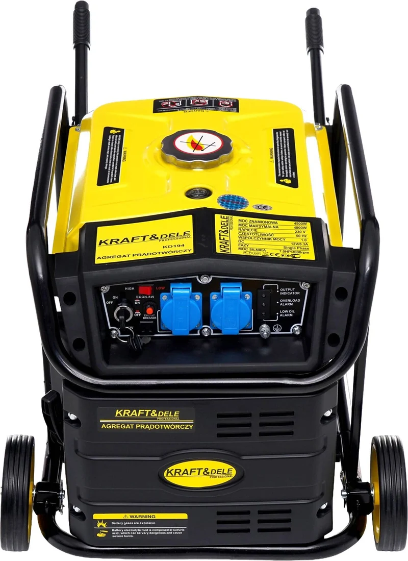 Kraft&Dele KD194 Groupe Électrogène Inverter 4.8kW 230V Robuste