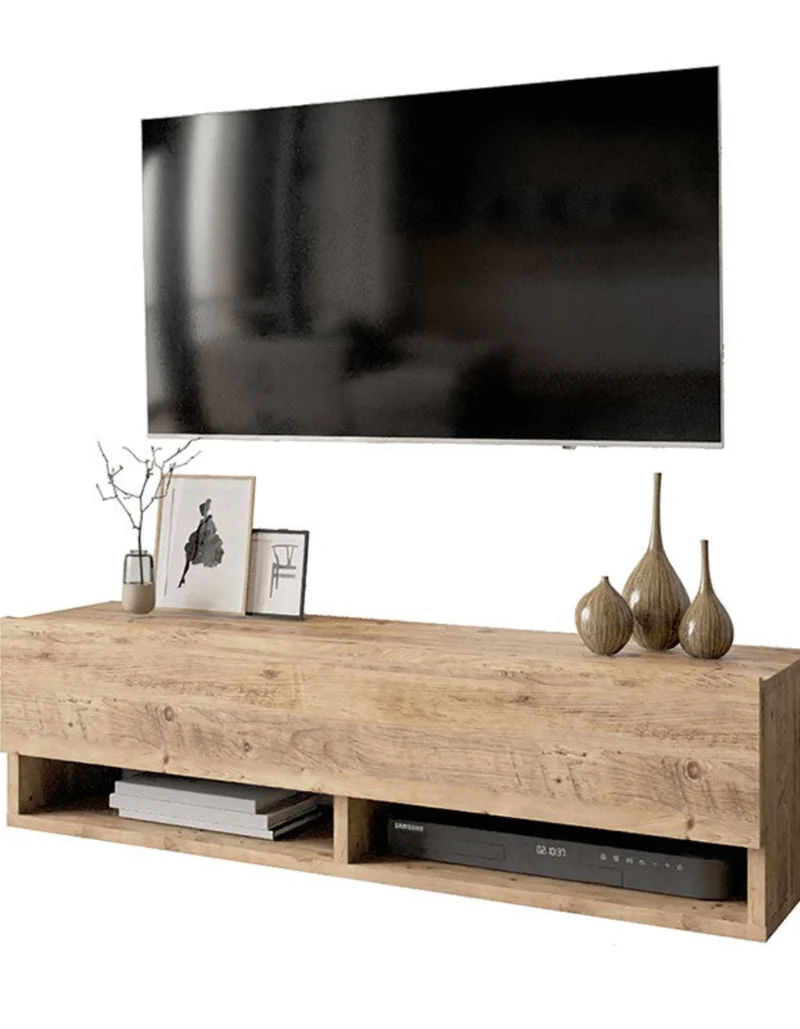 Meuble tv en bois 100x31x29,5 cm