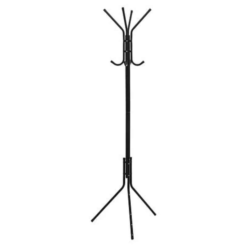 Porte manteau en métal 8 crochets 171 cm noir