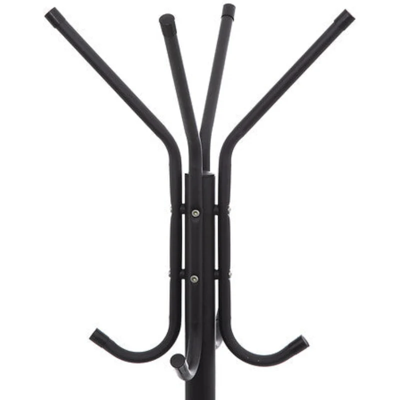 Porte manteau en métal 8 crochets 171 cm noir