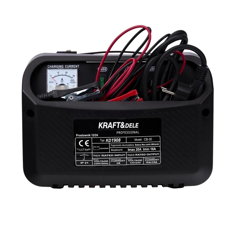 Chargeur de batterie voiture 12/24V 30A