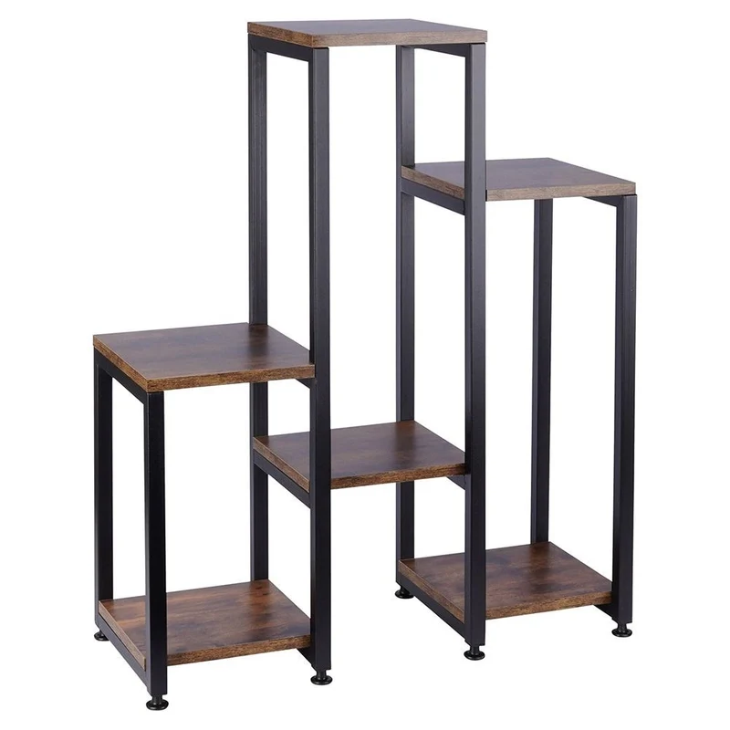 Étagère support plante en métal 6 étages 62 X 24 X 80 Cm
