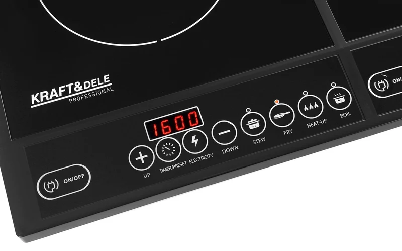 Double Plaque de cuisson électrique à induction 2000W