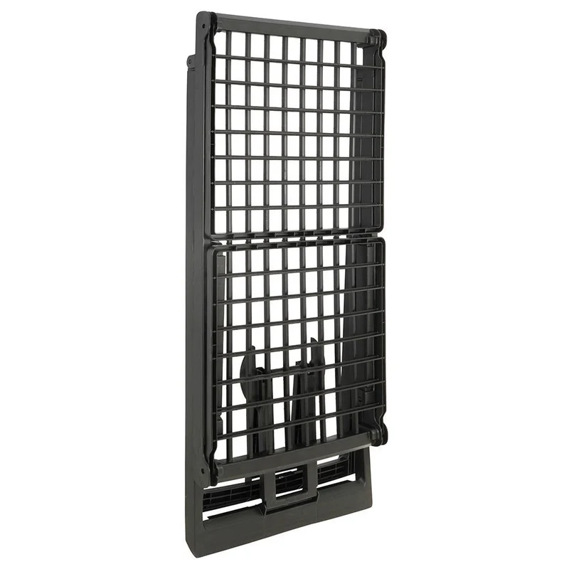 Étendoir à linge noir pliable XXL 208 cm