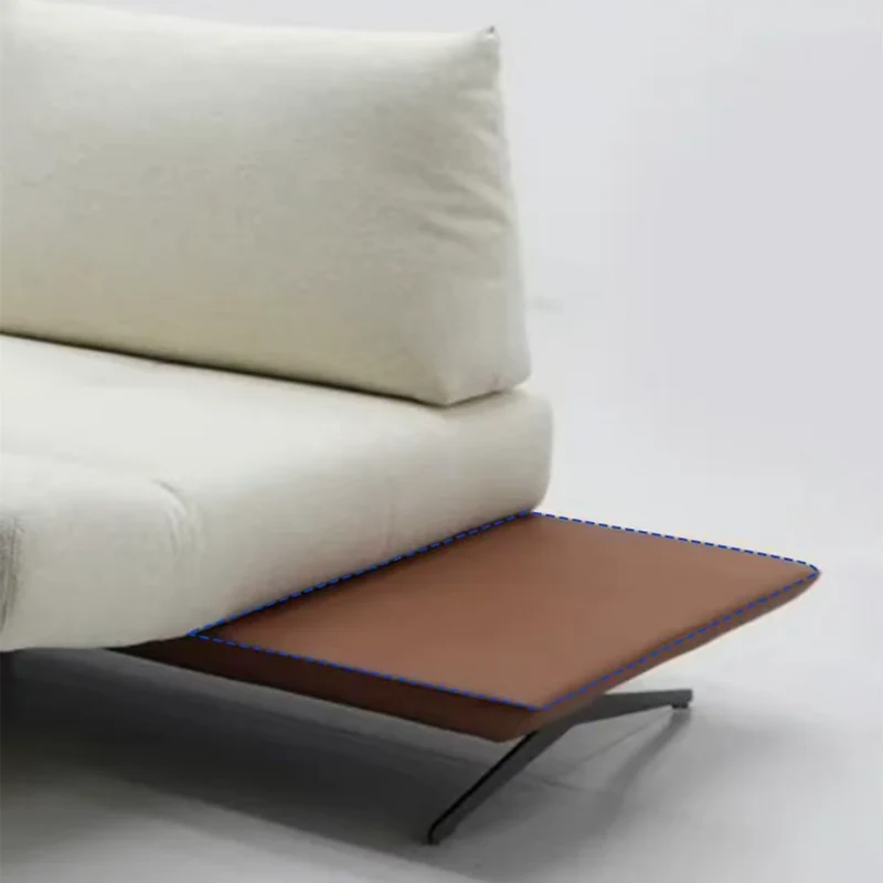 Canapé îlot rotatif modulaire moderne avec accoudoirs réglables et coussin de dossier