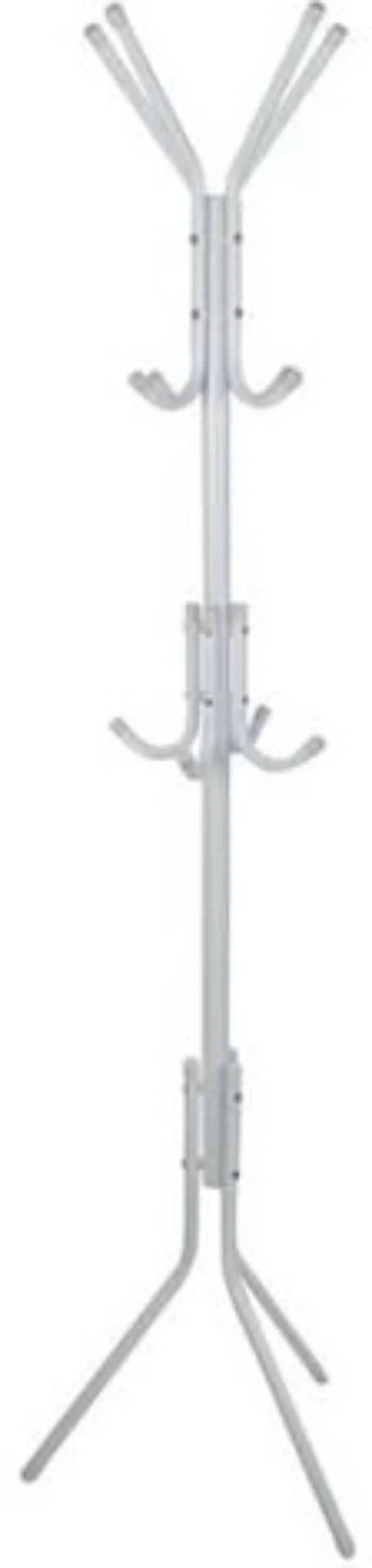 Porte manteaux 12 crochets 170 cm - blanc