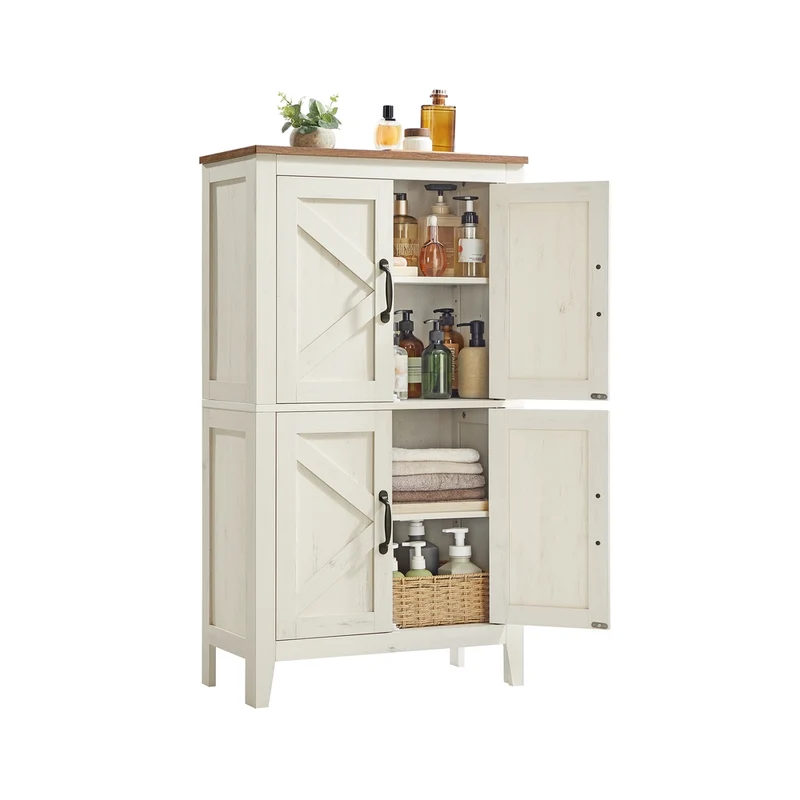 LIRY Collection – Buffet haut avec portes de grange réglables