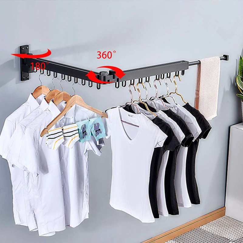 Séchoir à linge réglable et rétractable économiseur d'espace