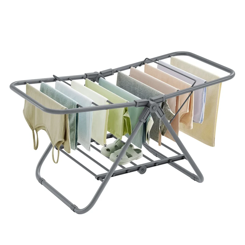 Petit étendoir à linge 44 x 101 x 54 cm en métal