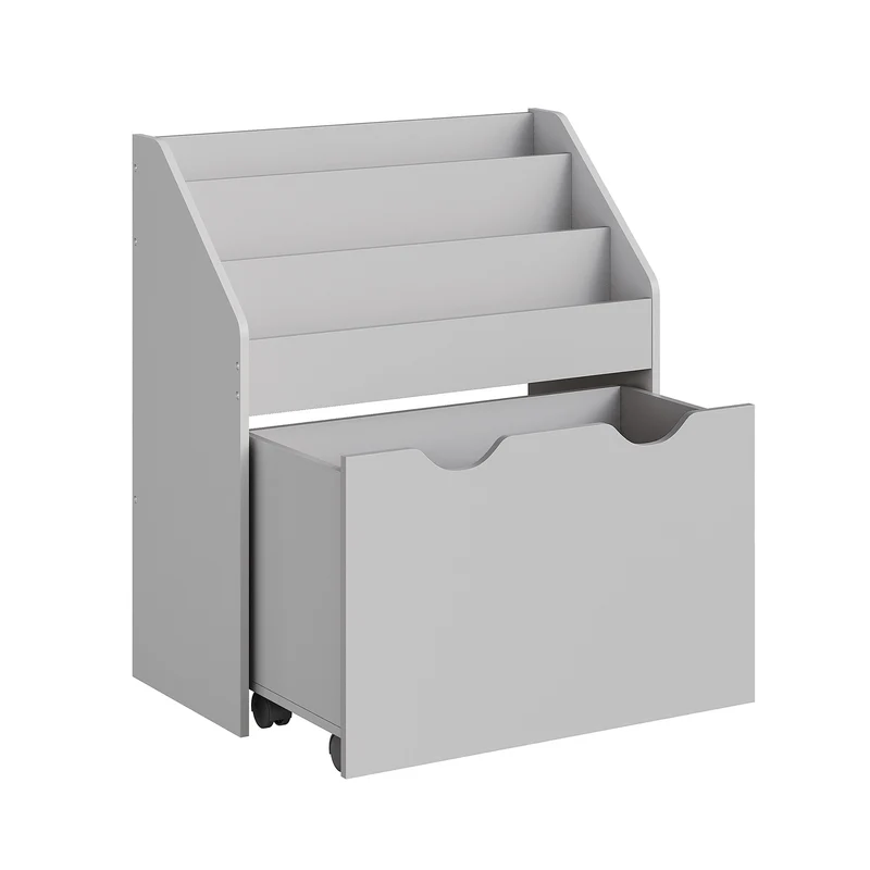 Étagère pour jouets 3 compartiments 1 boîte