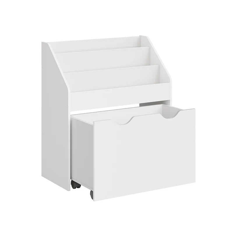 Étagère pour jouets 3 compartiments 1 boîte