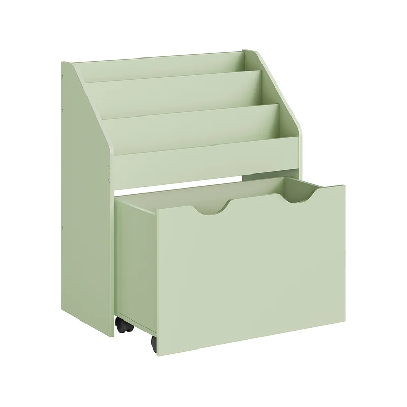 Étagère pour jouets 3 compartiments 1 boîte