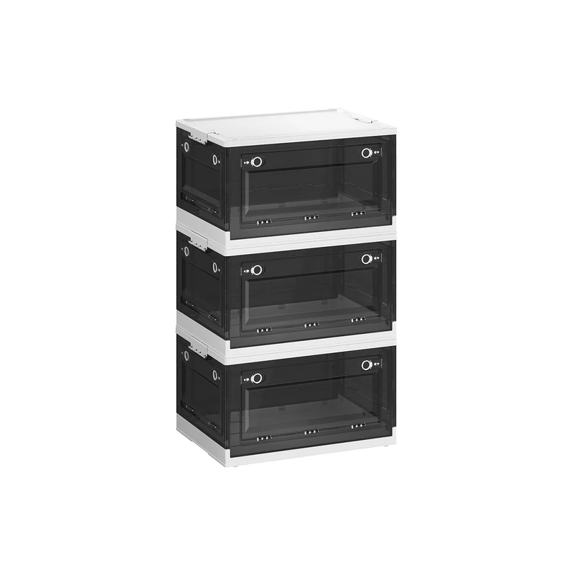 3 boîtes de rangement pliables