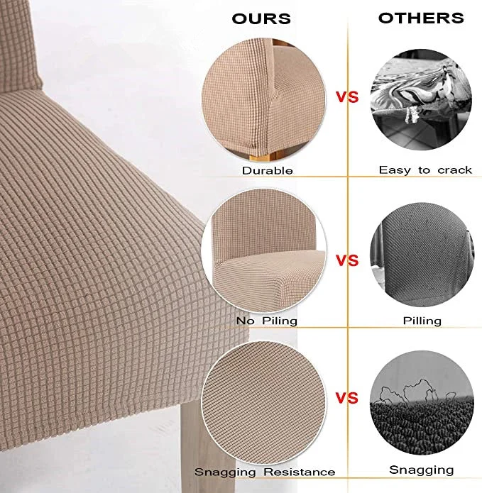 Housses de chaise extensible pour chaise de cuisine de salle à manger