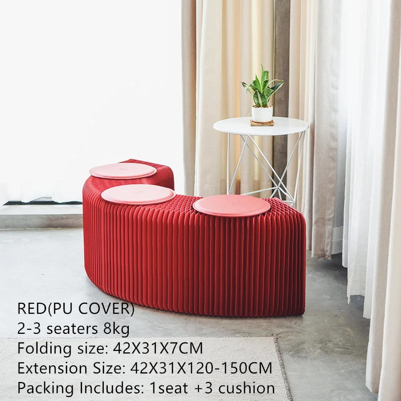 Chaise pliante de sofa de tabouret de papier d'accordéon de conception moderne