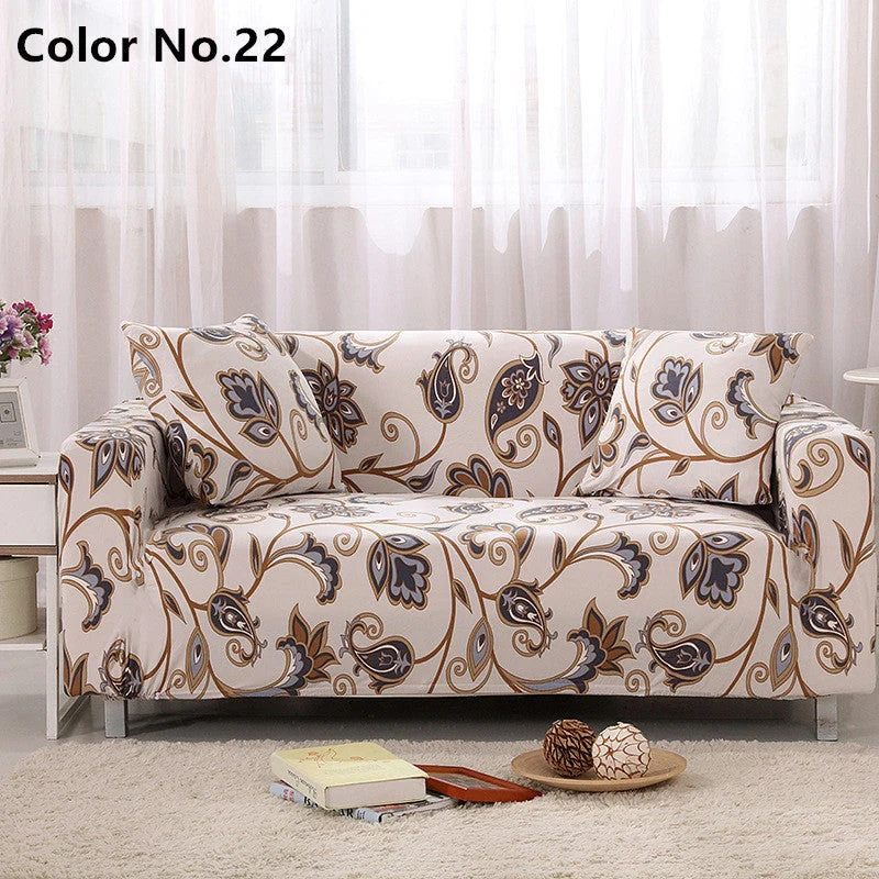 Housse de canapé élastique extensible (couleurs et motifs populaires)
