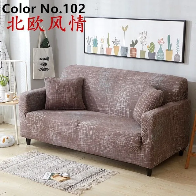 Housse de canapé élastique extensible (couleurs et motifs populaires)