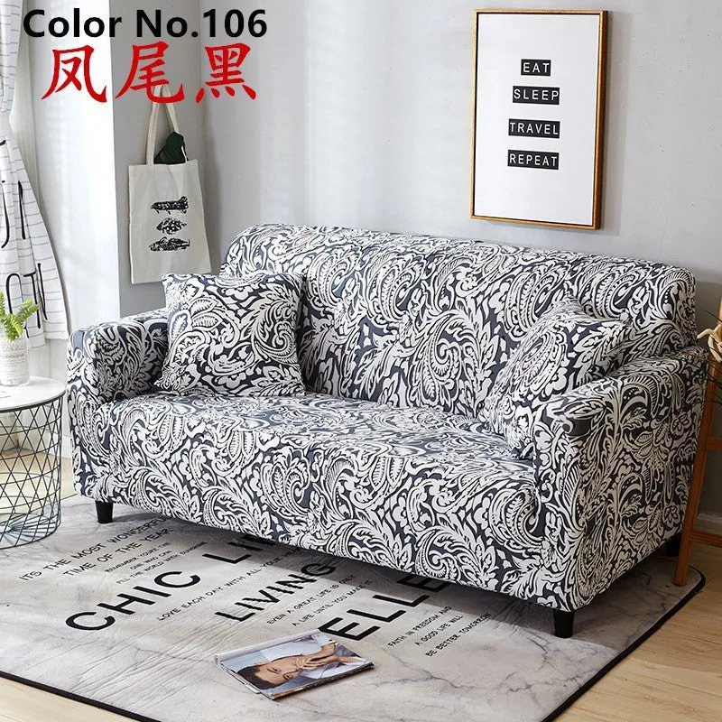 Housse de canapé élastique extensible (couleurs et motifs populaires)