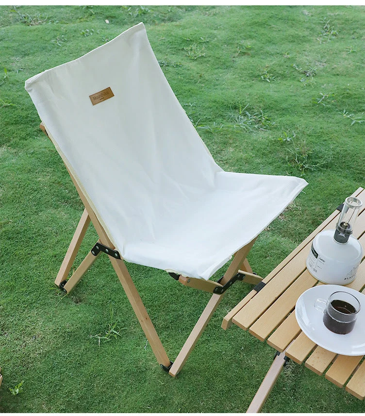 Chaise papillon en bois pliante d'extérieur