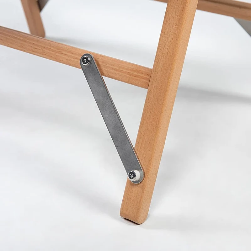 Chaise pliante en bois massif Kermit pour camping en plein air