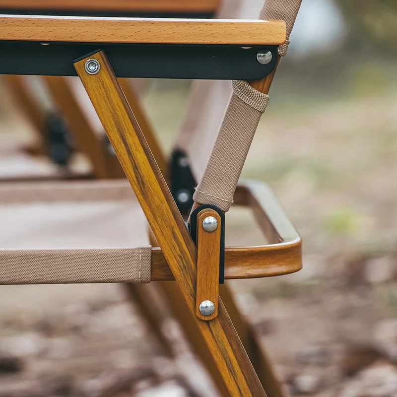 Chaise Kermit portative pliante en aluminium de processus de transfert de chaleur de grain de bois
