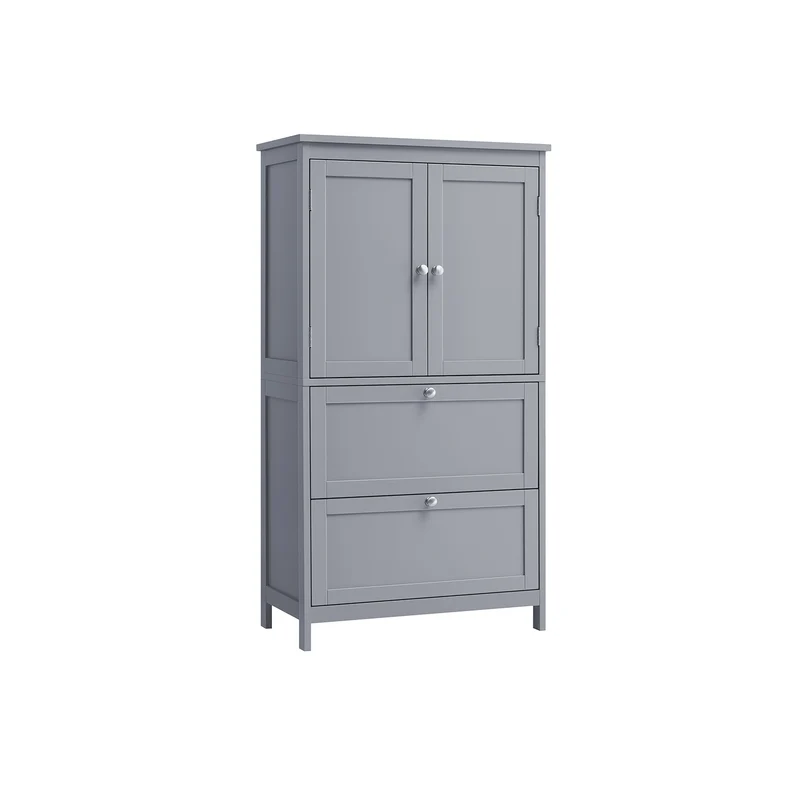 Armoire de salle de bain avec 2 tiroirs blanc