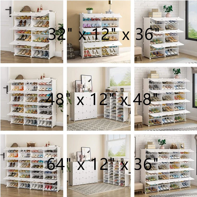 Organisateur de chaussures portable extensible pour talons, bottes, pantoufles - 3 tailles disponibles